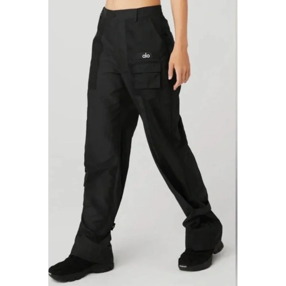 Alo Yoga Black Blaze Trouser Pant Womens Size M NEW